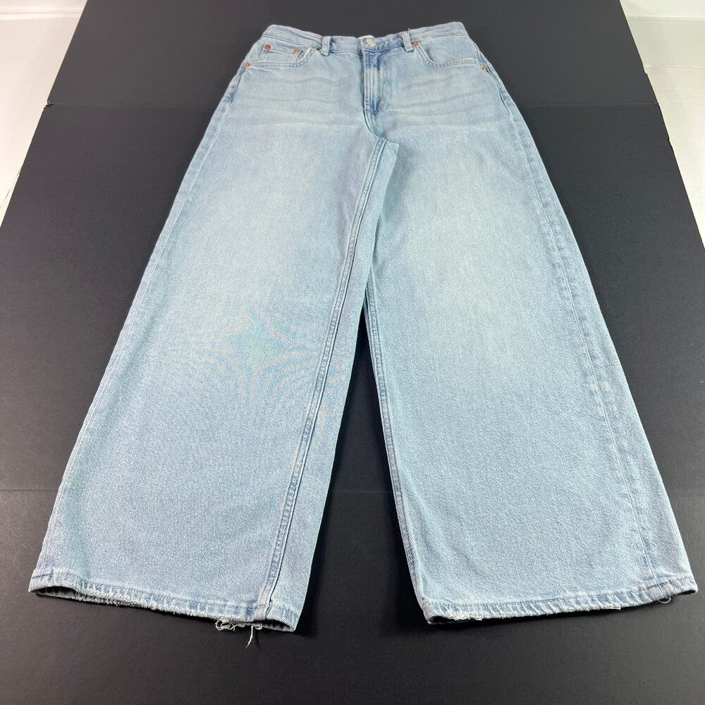 Rails Jeans Women's 26x26* Angeleno Crop Ultra Wide Leg Light Blue Denim Tag 24